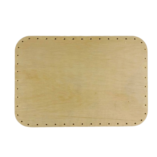 Fond De Panier Rectangulaire En Contreplaqué 20x12cm - Beige, DIY